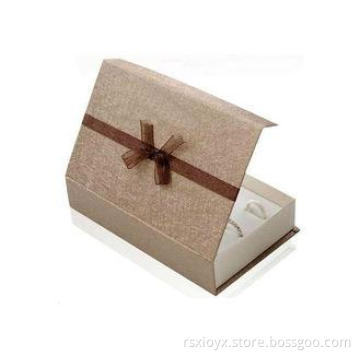 Magnetic Cardboard Box Foam Insert Fancy Paper Jewelry Ring